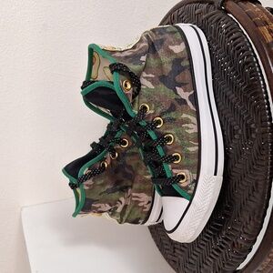 Camouflage High-Top Sneakers